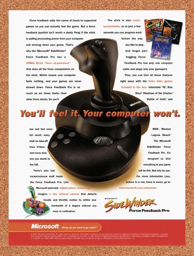 Joystick microsoft sidewinder - joystick,