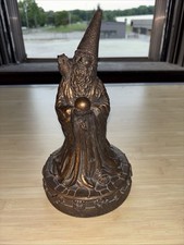 Statua vintage Randotti Merlino 842 1975 realizzata per Disneyland mago fantasy gufo magico