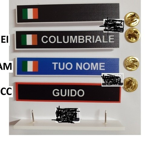 Targhetta plastica divisa - targhetta, in