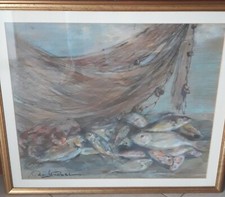 Tina de Strobel, quadro dipinto pastello 60 x 50