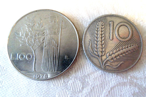 Moneta 100 lire - moneta, italia