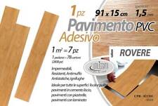 PAVIMENTO PVC Parquet ADESIVO 91*15 CM PIASTRELLE CASA UFFICIO ROVERE SBIANCATO
