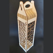 Laser Cut Wooden Bottle Box