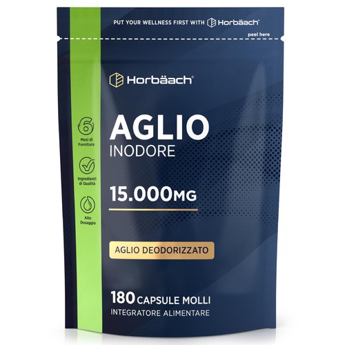 Aglio capsule inodore 15000mg - aglio,