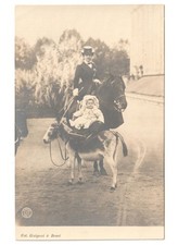 antica cartolina regina Elena del Montenegro cavallo poni foto Guigoni & Bossi