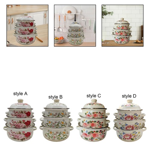 Pentole per brodo smaltate - 3x,