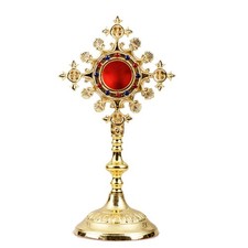 Reliquiario ostensorio h 25 cm