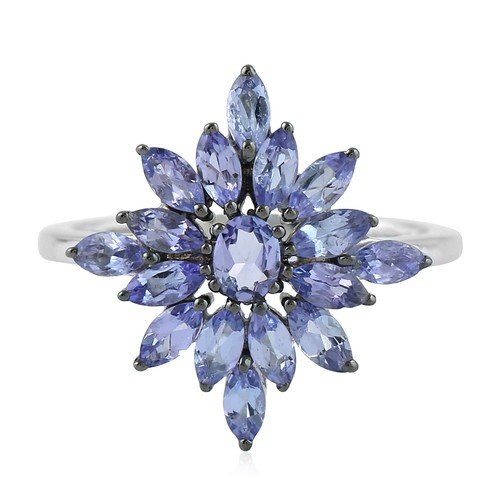 Gemma tanzanite blu argento