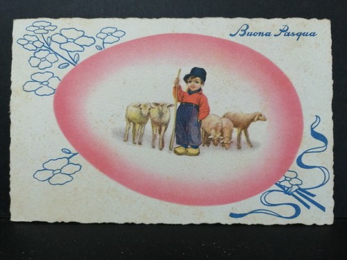Cartolina buona pasqua bambino - cartolina,