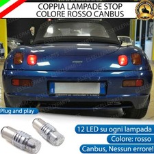 COPPIA LAMPADE LED STOP CANBUS POSTERIORI FIAT BARCHETTA ROSSO CANBUS