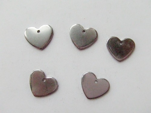 5pz charms ciondoli - cuore, in