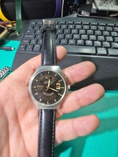 ORIENT CALENDARIO PERPETUO AUTOMATICO QUADRANTE NERO CINTURINO IN PELLE NERA