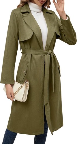 Lungo trench donna elegante - lungo, da