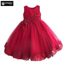 Vestito Bambina Abito Rosso
