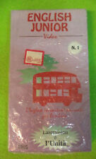 VHS film ENGLISH JUNIOR VIDEO 1 inglese cartoni animati SIGILLATA (F243) no dvd