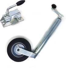 Supporto + Ruota Ruotino Sollevamento Carrello Appendice Rimorchio Roulotte Regi