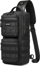 Borsa Petto Tattico Militare Zaino Monospalla Uomo Borsello a Tracolla Molle Zai