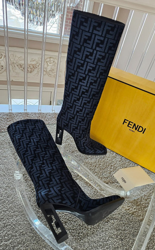 Stivali ginocchio fendi - stivali,