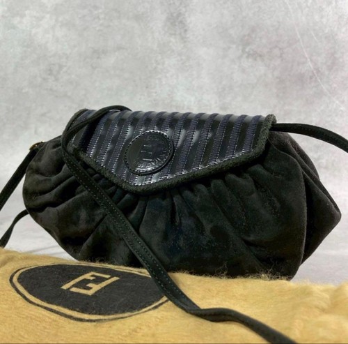 Borsa tracolla fendi nera - a,
