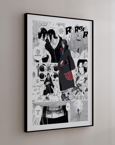 Poster pannello manga itachi - poster,