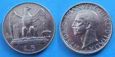 F) 5 Lire 1929 Aquilino -