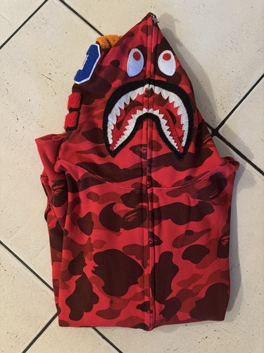 Felpa bape rossa taglia - taglia, l