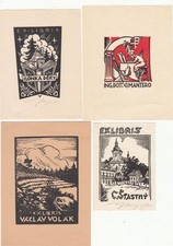 4 Exlibris Bookplate Viktor