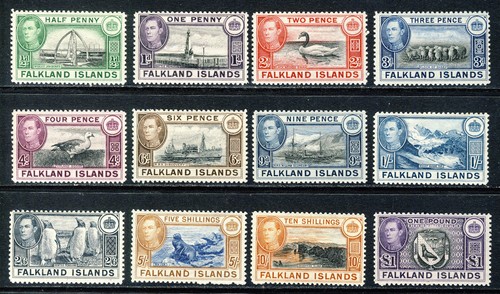 Falkland island 1938 50 - vi, 1938-50