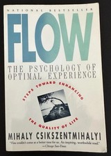SIGNED Flow Mihaly Csikszentmihalyi 1973 PB Psychology Optimal Experience VG