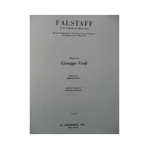 Verdi giuseppe falstaff - verdi,
