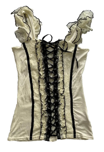 Top corsetto stringato - , vintage