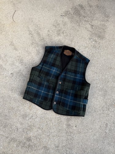 Woolrich gilet plaid - woolrich, lana