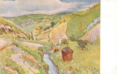 Cartolina illustrata wolf - illustrata,