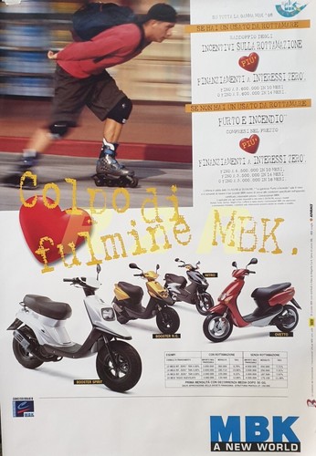 Poster mbk booster colpo - poster, "colpo