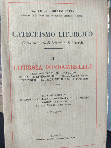 Barin catechismo liturgico - barin,