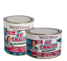 KE SMALTO Vernice NOVECENTO Paint 5 in 1 - EFFETTO LACCATO Multisuperfice Italy
