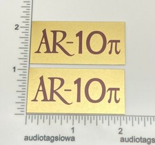 AR-10pi Altoparlante Ricerca Acustica Badge Logo Emblema COPPIA Alluminio Personalizzato