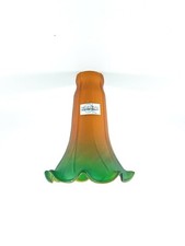 Vetro di ricambio FLUTE paralume per applique lampade in ottone verde e arancio
