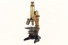 Leica leitz brass microscope - leica,
