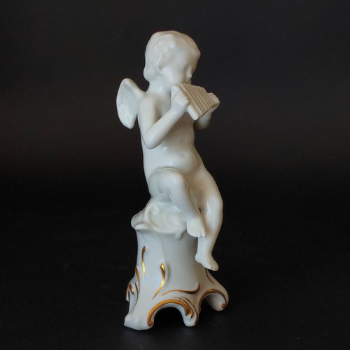 Statuina puttino suonatore - statuina,