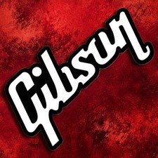 ADESIVO LOGO GIBSON BIANCO