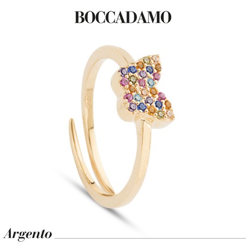 Anello farfalla zirconi - anello,