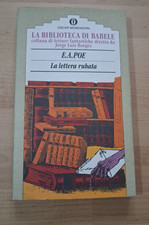 E.A. POE - "LA LETTERA RUBATA" (LA BIBLIOTECA DI BABELE, MONDADORI 1990)
