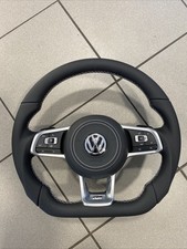 Volkswagen Golf 7 7.5 R Line Spot volante pelle airbag grigio cucitura completo 