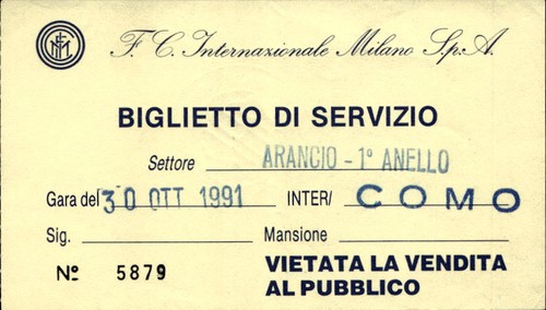Biglietto servizio c - servizio, f.c