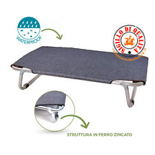 Brandina Fissa per Cani in alluminio con telo Waterproof Grigio Sempre Tesa 