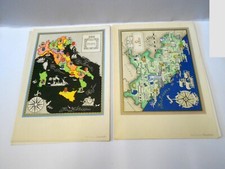 ITALIA e LAZIO 2 tavole