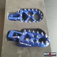 PEDANE MAGGIORATE ERGAL CNC HUSQVARNA FE 250 350 450 501 2019 2020 BLU