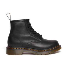 DR.MARTENS -  STIVALETTI IN PELLE 6 FORI 101 BLACK VIRGINIA NERO
