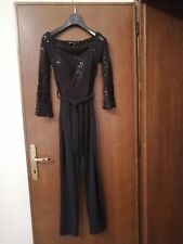 Tuta da donna nera, elegante,  taglia 42